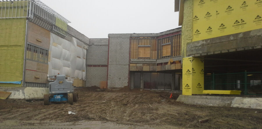 2 front entrance 2 in progress