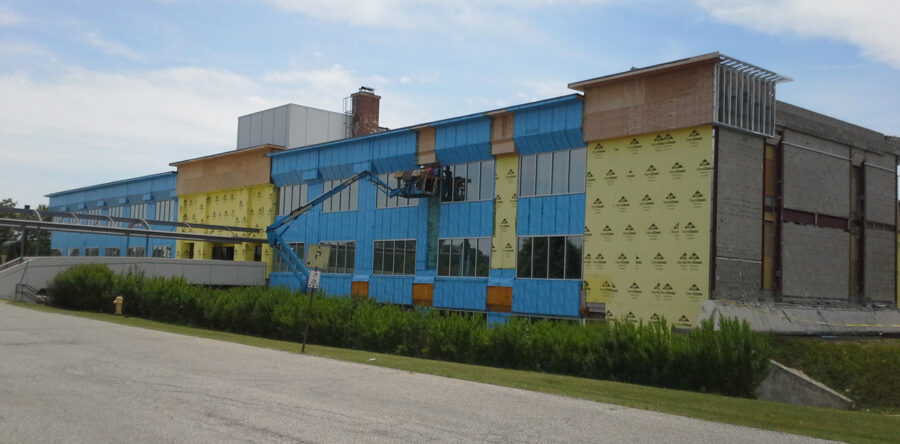 5 east elevation in progress 3