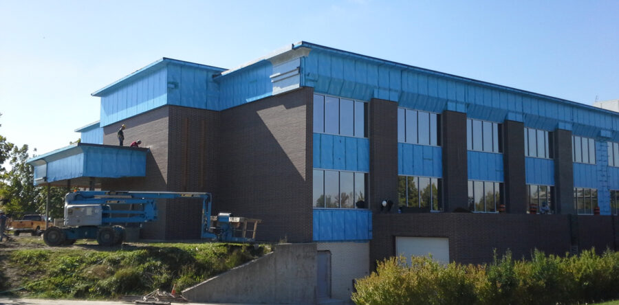 6 east elevation in progress